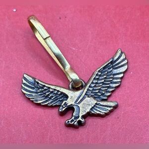 Vintage Gold Tone Eagle Zipper Pull 1.5”